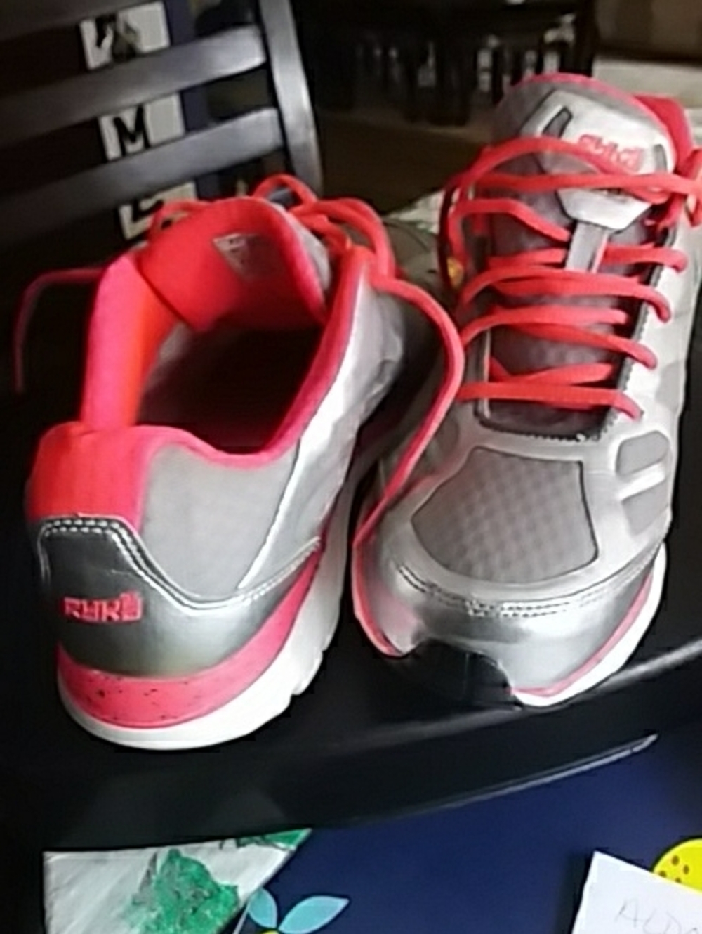 Ryka Women's Athletic Sneakers in Gray and Pink